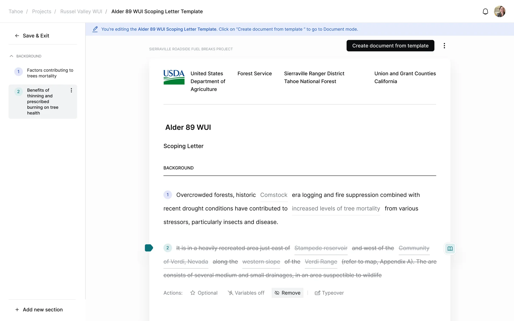 Task sheet · document generation
