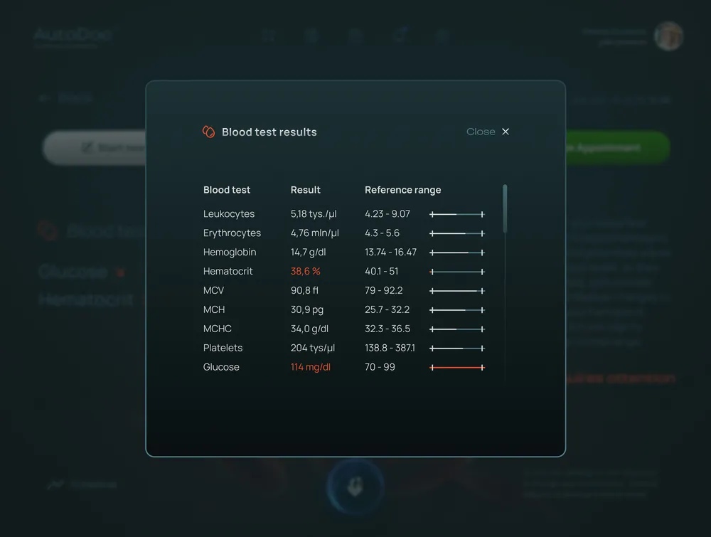 Autodoc screen 1